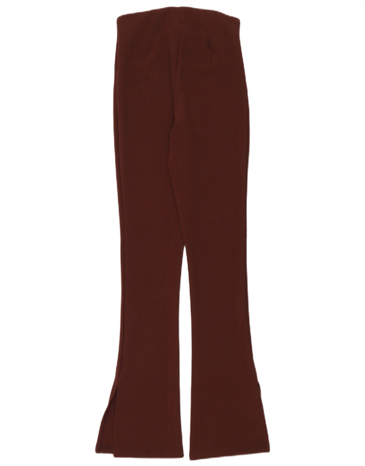Zara Dame Flare Casual Bukser Medium W28 L32 Brun Polyester