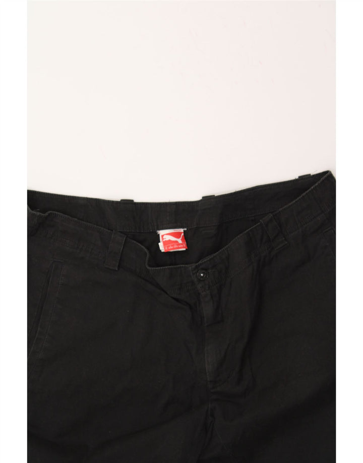 PUMA Mens Chino Shorts XL W40 Black Cotton Vintage Puma and Second-Hand Puma from Messina Hembry 