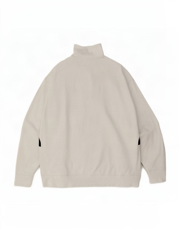 Hugo Boss Dame Oversized Grafisk Sweatshirt Jumper UK 10 Small White