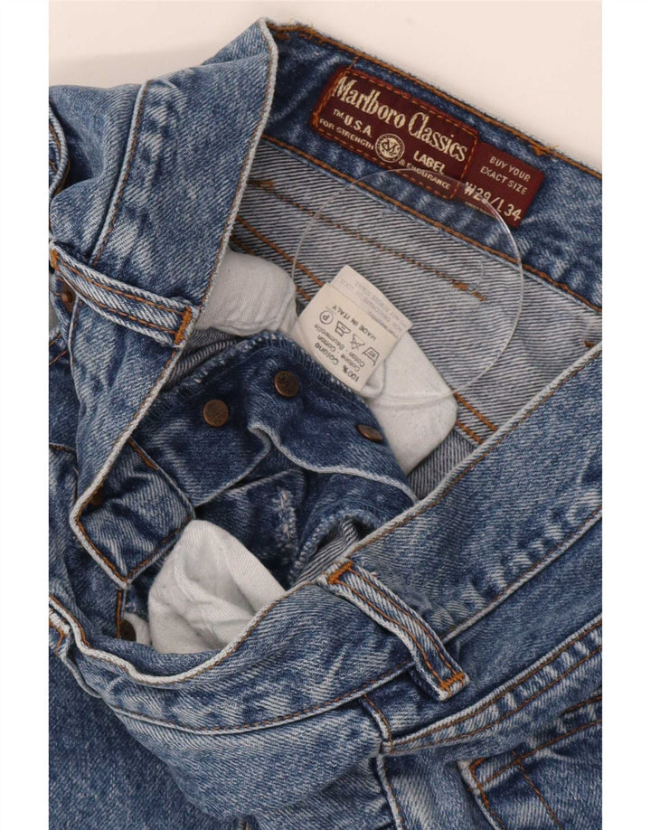 Marlboro Classics Straight Jeans til mænd W29 L34 Blå Bomuld