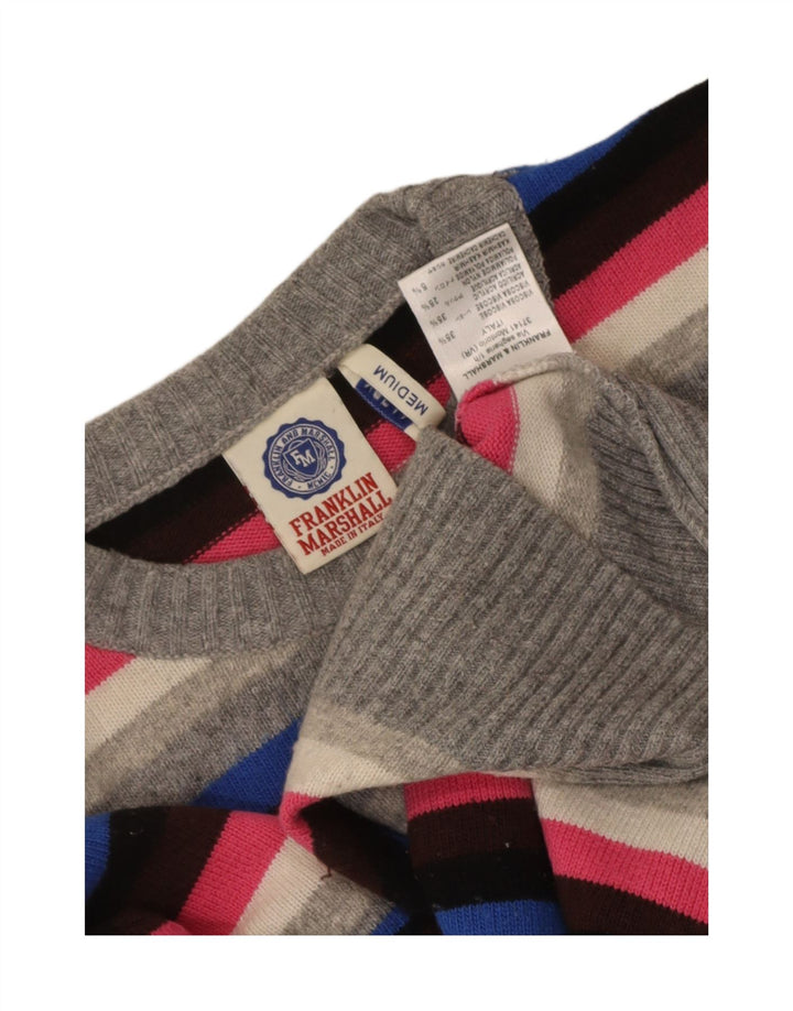 Franklin Marshall Herre Crew Neck Jumper Sweater Medium Flerfarvet