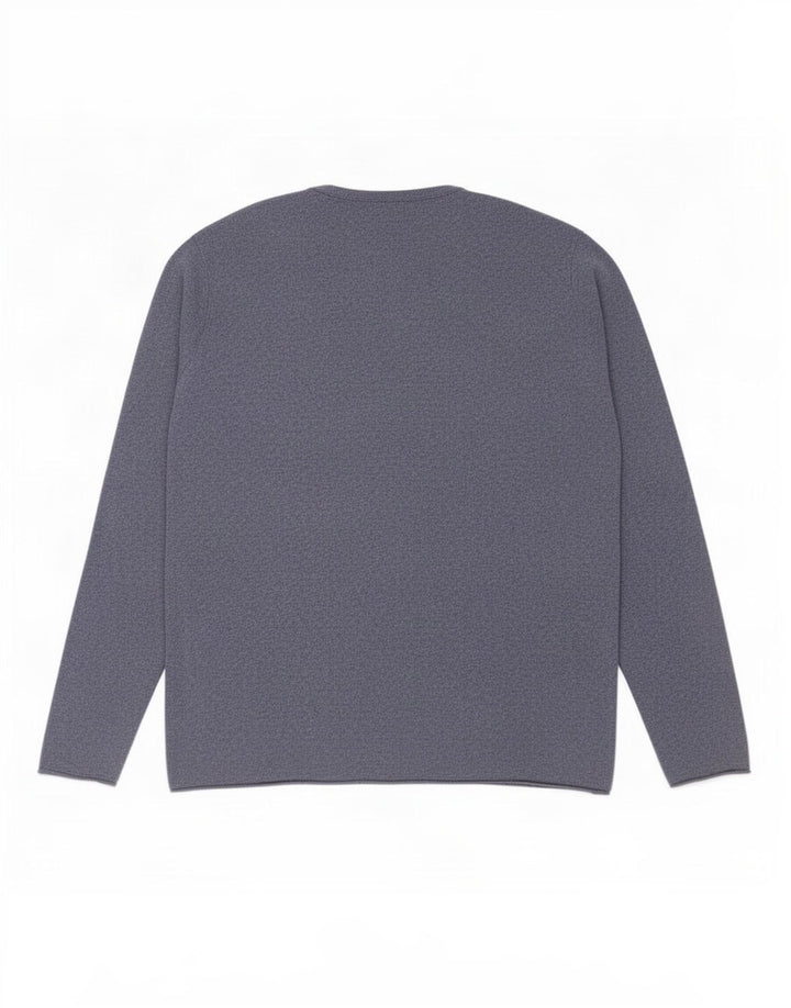 Zara Herre sweater med rund hals, stor blå