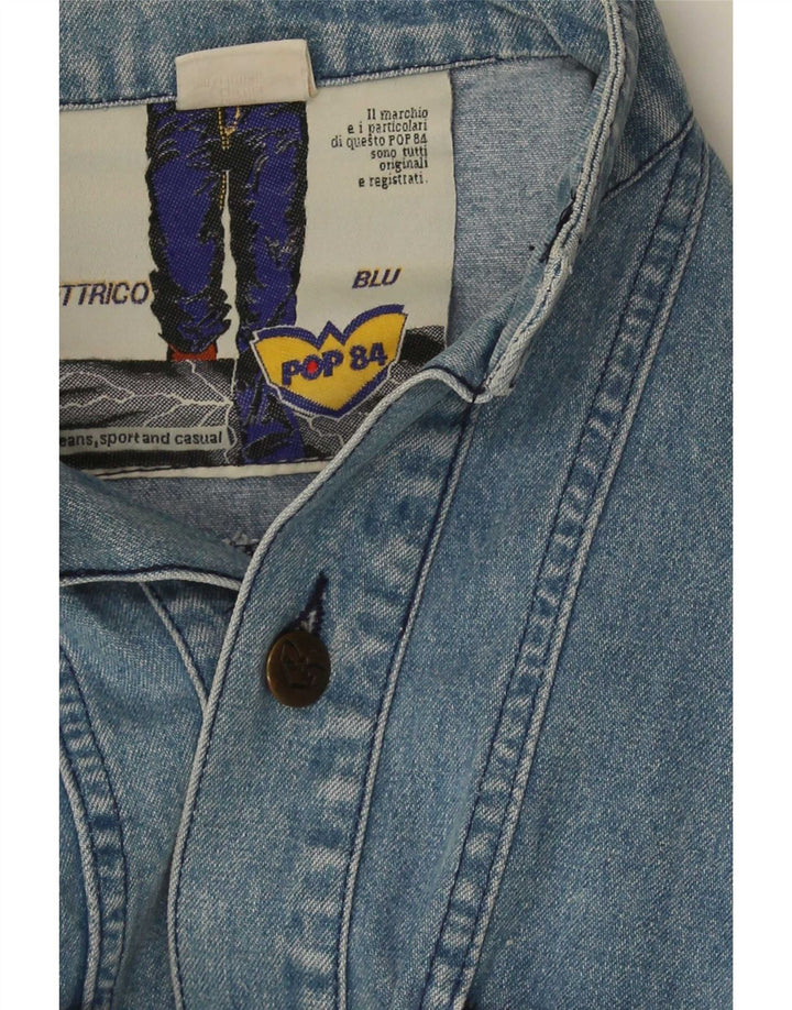POP 84 Herre denimjakke UK 36 Small Blue