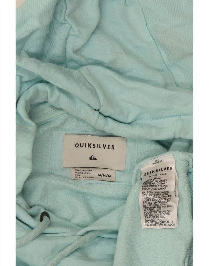 Quiksilver Dame Grafisk Oversized Hoodie Jumper UK 14 Medium Turkis