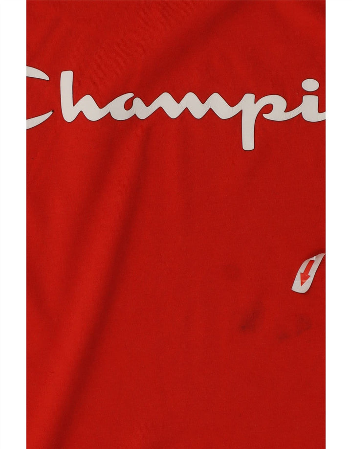 Champion Herre Grafisk T-Shirt Top XS Rød