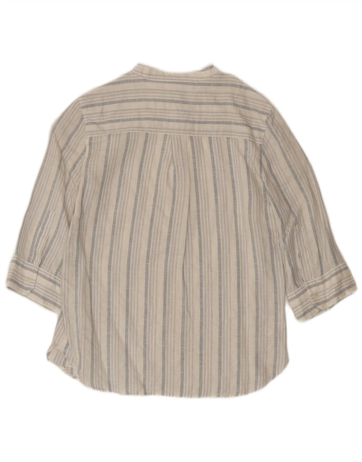 Benetton damebluse med 3/4 ærmer trøje DK 6 XS hvidstribet