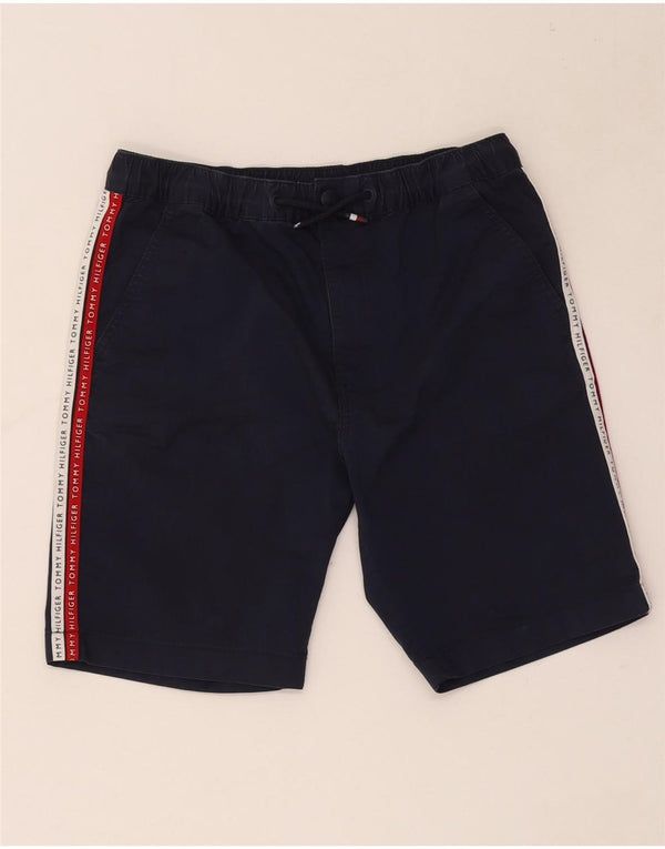 Tommy Hilfiger Herre Grafiske Chino Shorts Medium W32 Navy Blue Colourblock