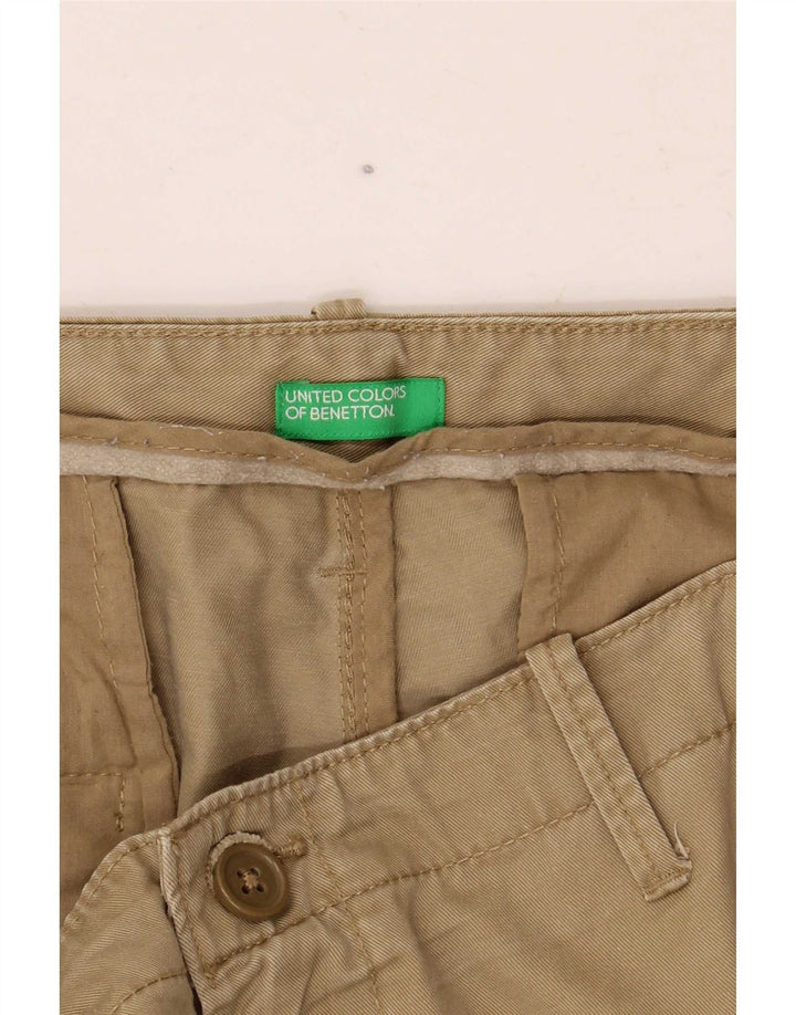 Benetton Herre Slim Chino Bukser W38 L30 Khaki