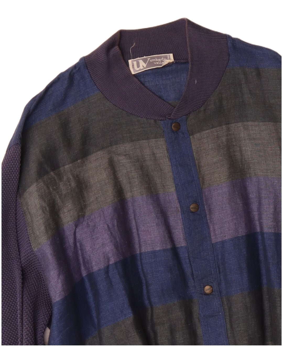 Umberto Vallati Bomberjakke til mænd UK 38 Medium Flerfarvet Stribet