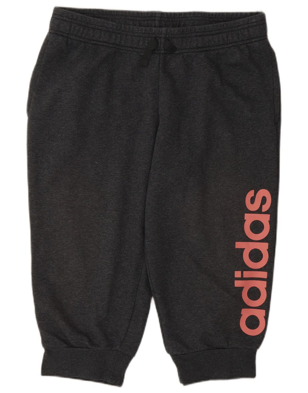 Adidas Graphic Capri træningsdragtbukser til kvinder Joggers UK 16/18 Large Grey