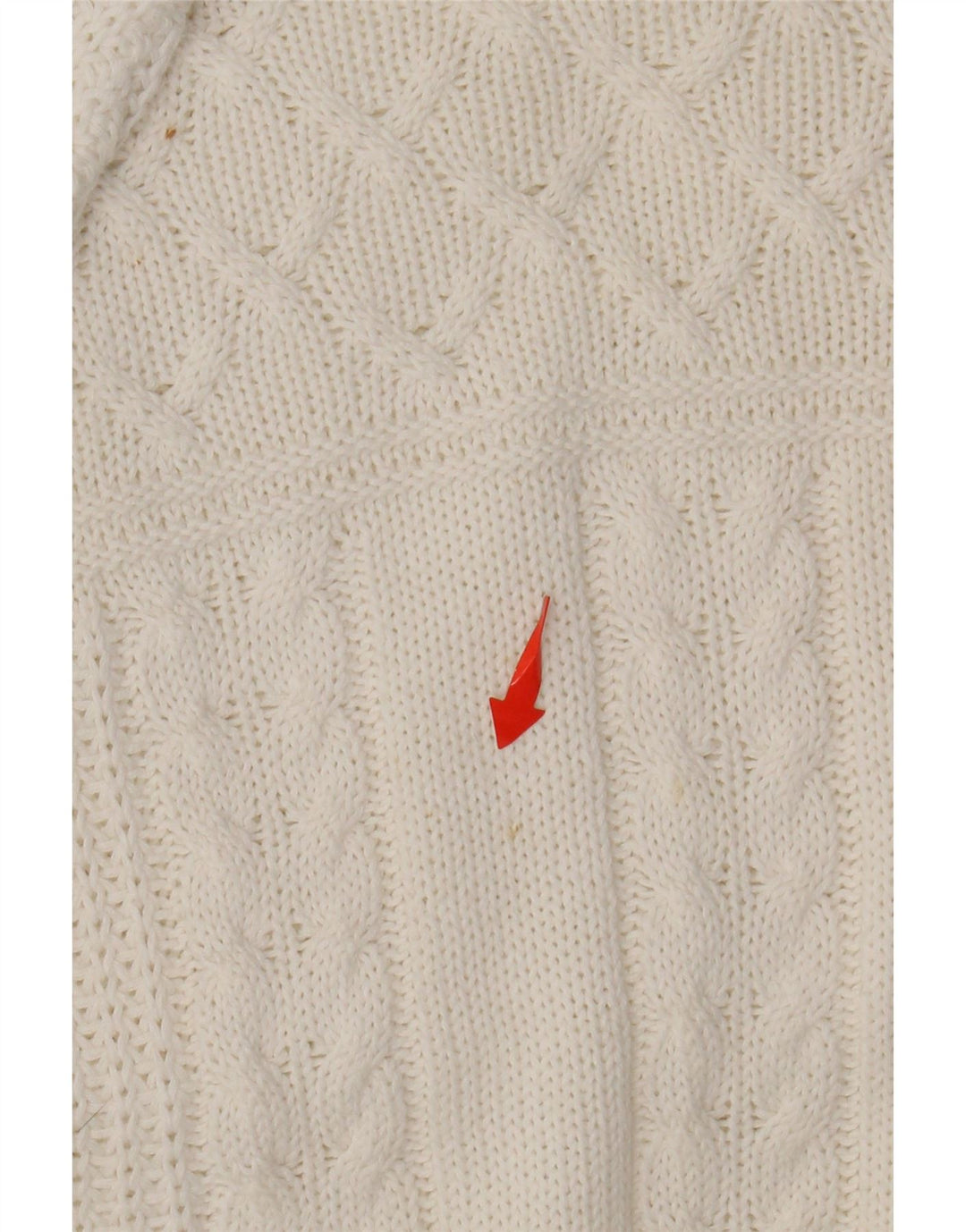 VINTAGE Dame Boat Neck Jumper Sweater UK 14 Large White