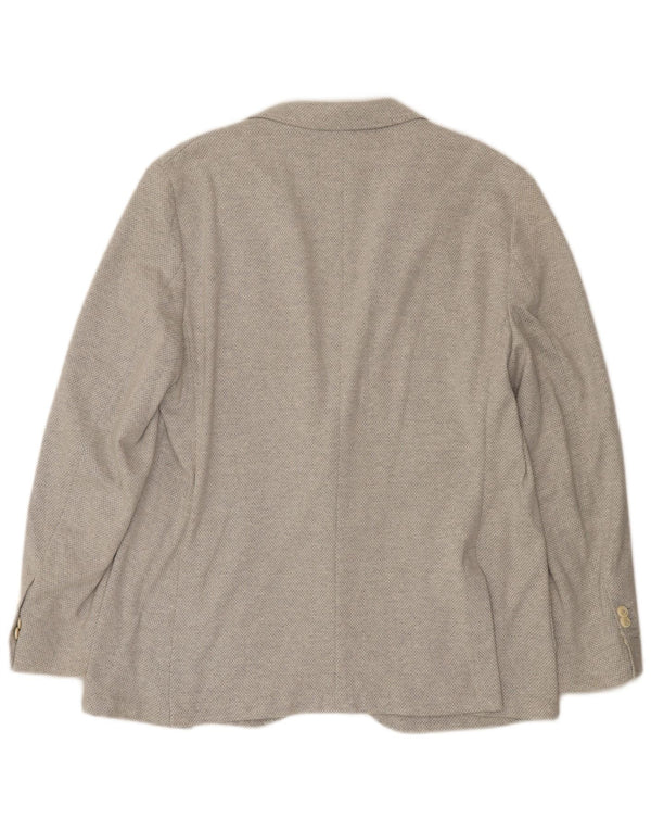 Massimo Dutti Herre 2-knaps blazerjakke EU 56 XL Grå Argyle/Diamond
