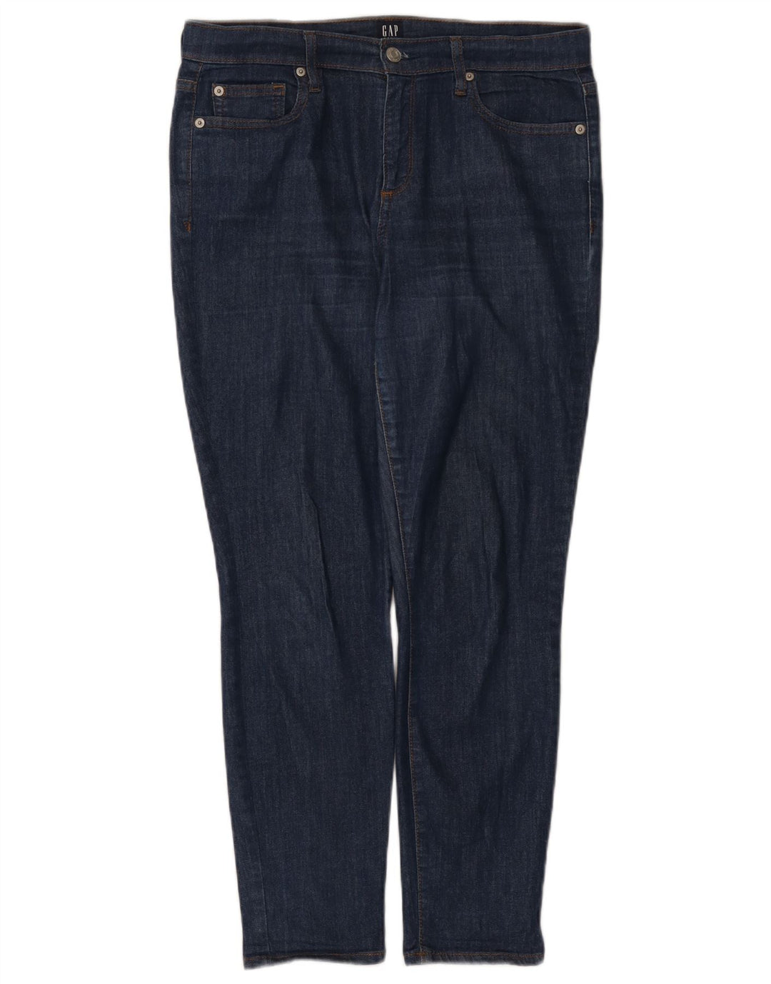 Gap Dame Slim Jeans W32 L27 Marineblå Bomuld