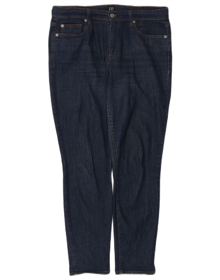 Gap Dame Slim Jeans W32 L27 Marineblå Bomuld