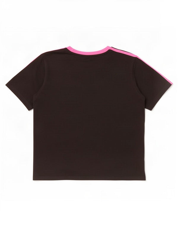 Adidas Pige T-Shirt Top 9-10 År Sort Bomuld