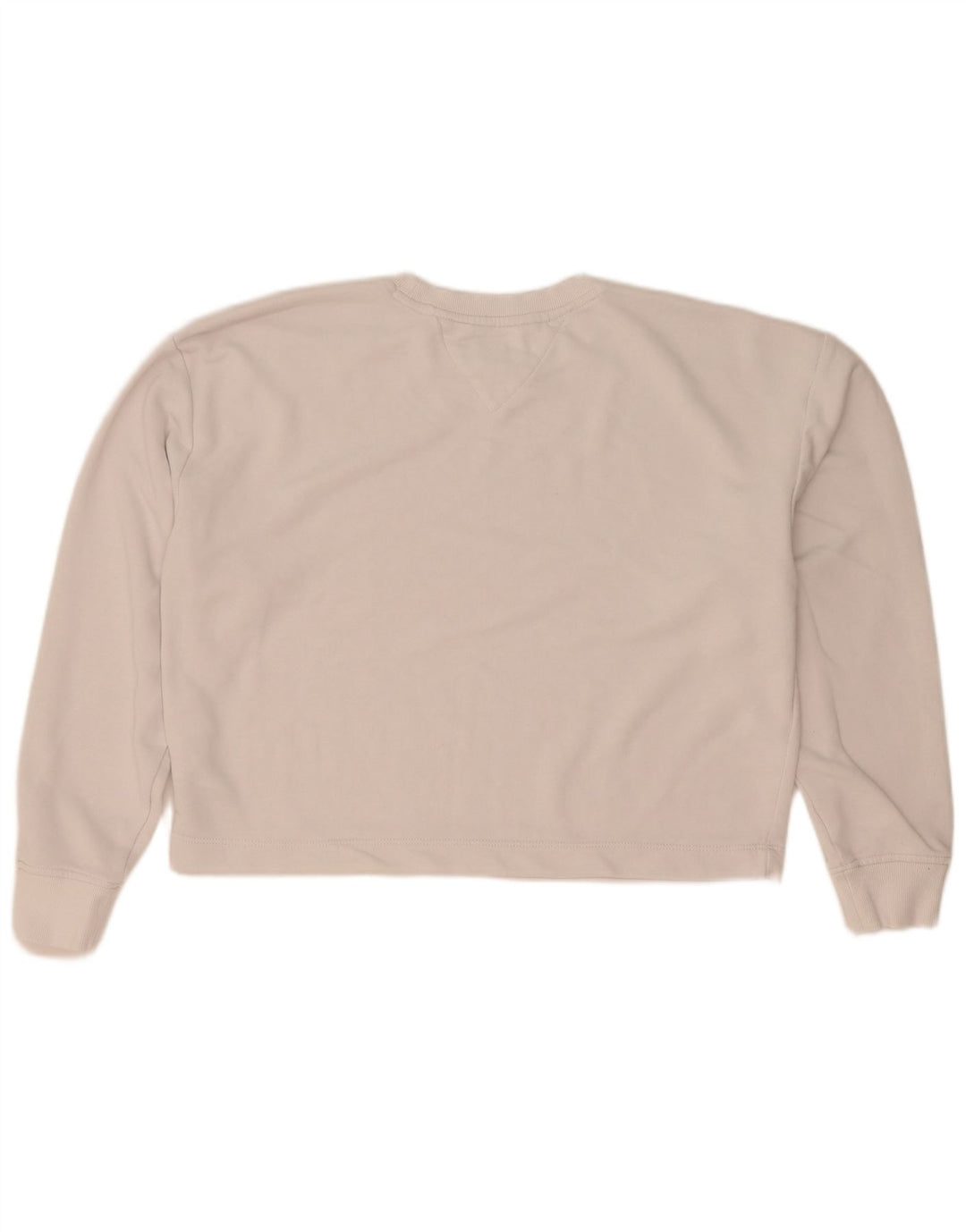 Tommy Hilfiger Dame Grafisk Oversized Sweatshirt Jumper UK 10 Small White