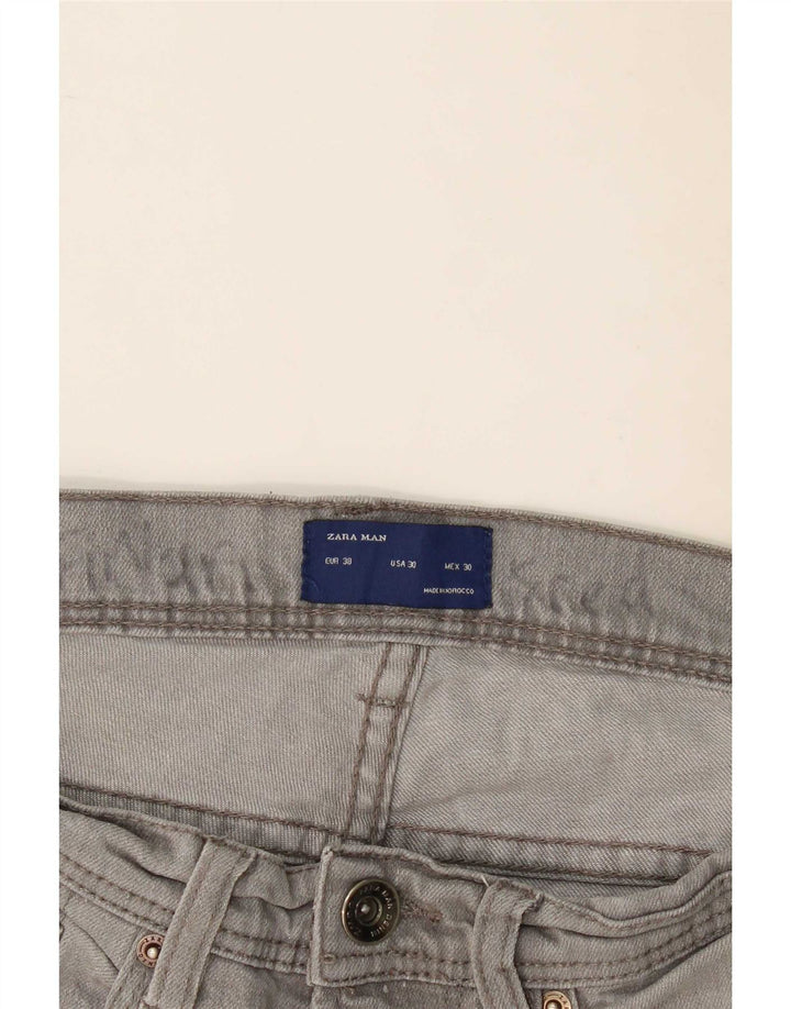 Zara Slim Jeans til mænd EU 38 Small W30 L31 Grey