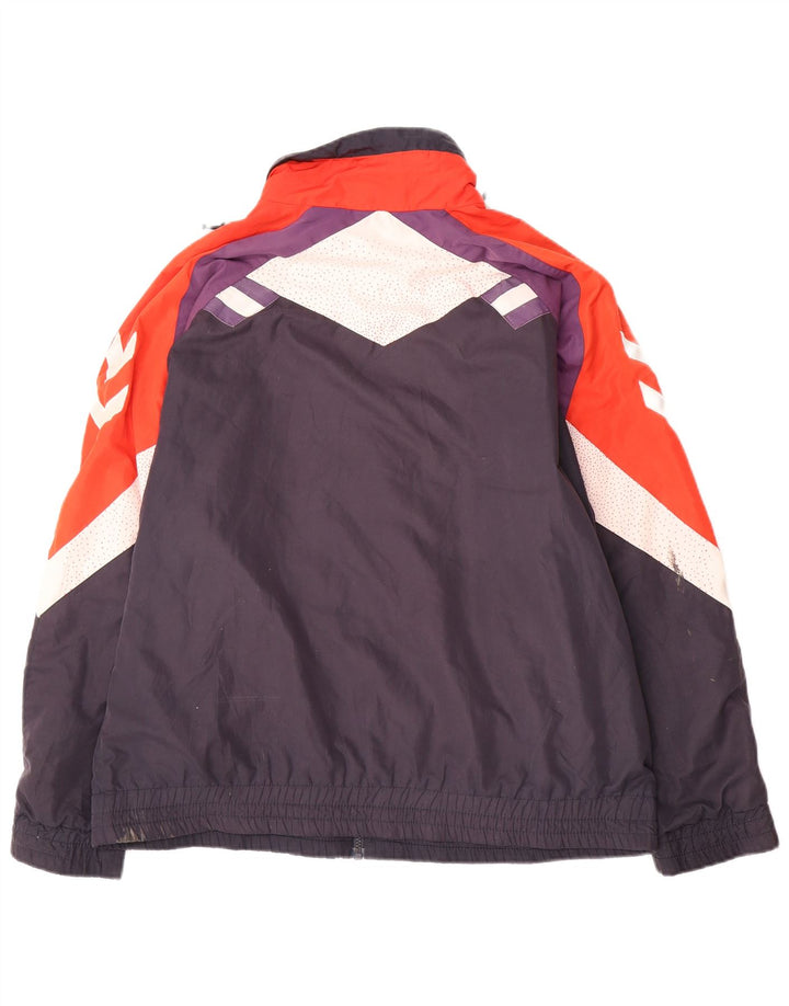 Hummel Herre Loose Fit træningsdragt Top jakke Small Navy Blue Colourblock
