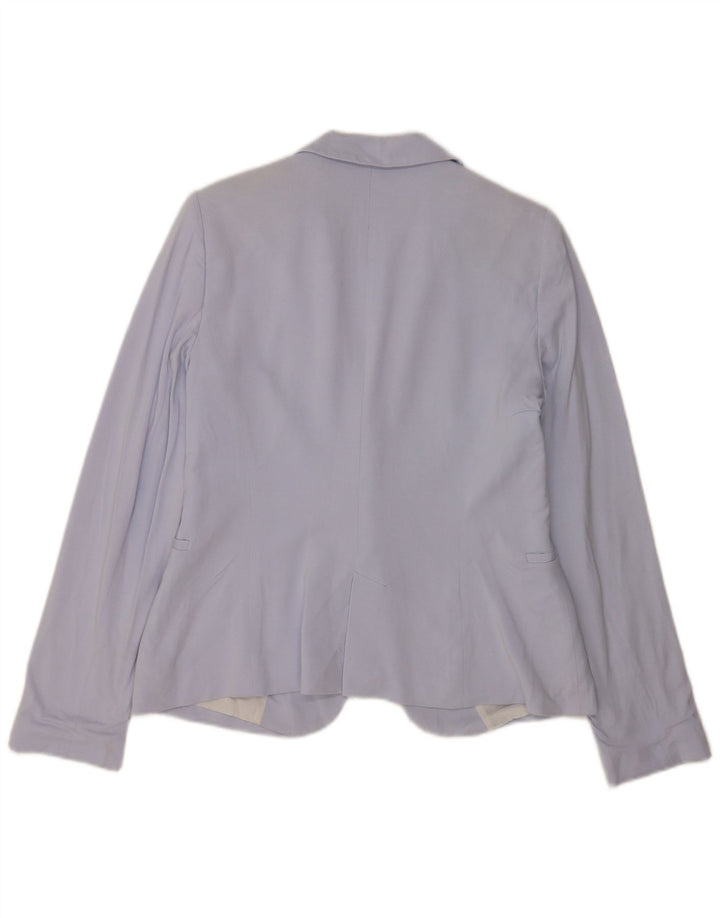 Zara Dame 1 Knap Blazer Jacket UK 16 Large Blue
