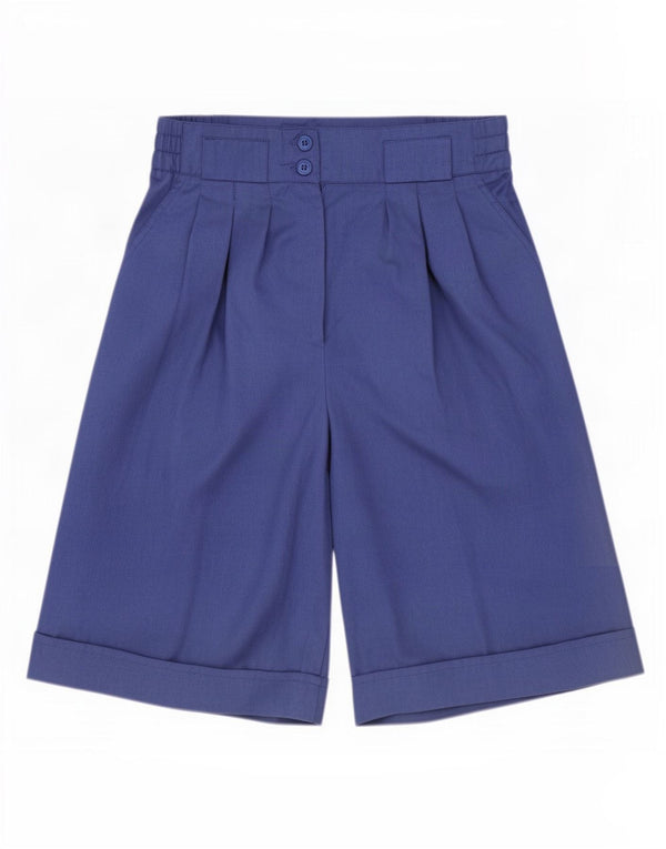 Fair Lady Kvinders Højtaljede Casual Shorts UK 14 Large W30 Blue