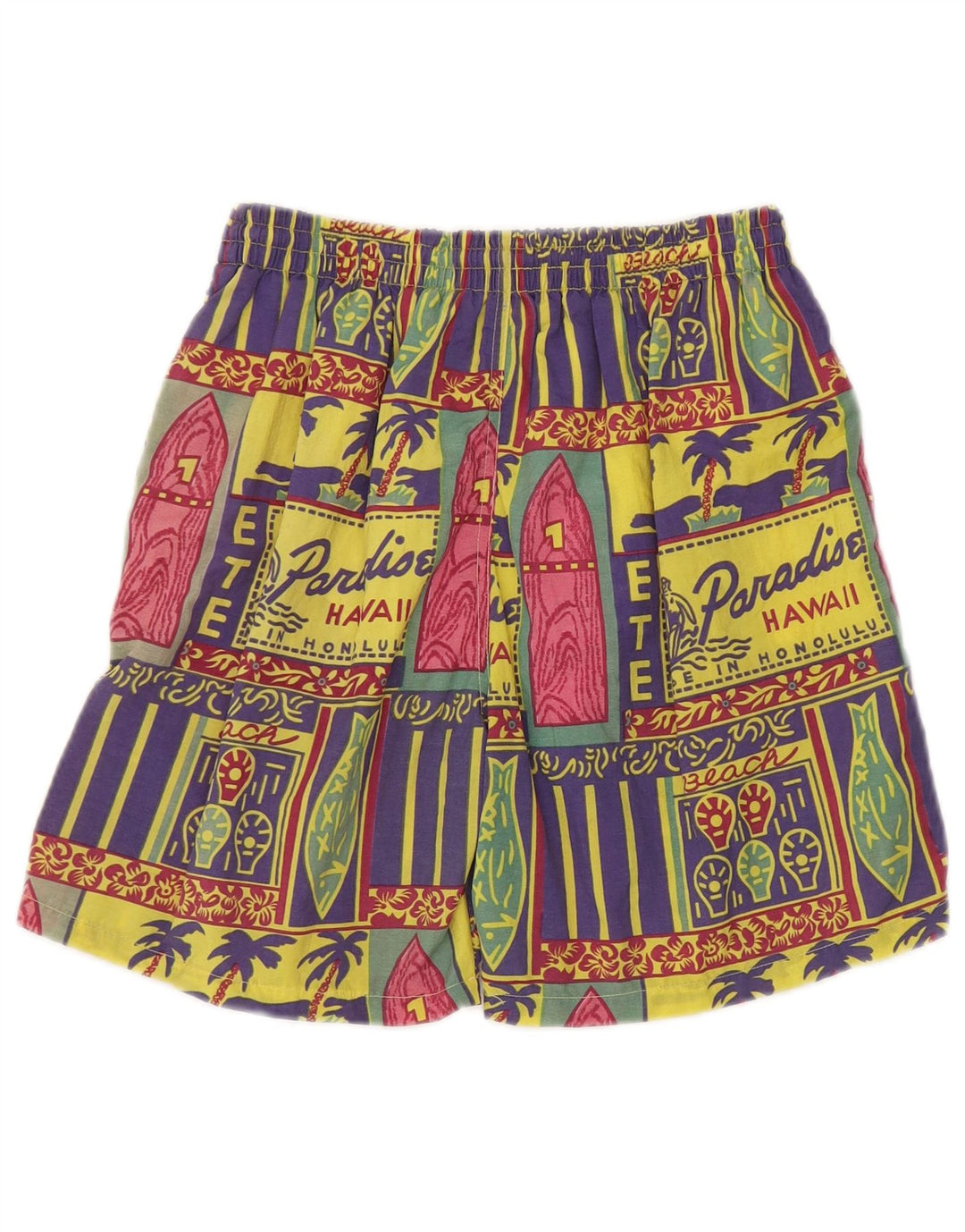 Syndige Herre grafiske sportsshorts Store flerfarvede Patchwork Hawaiian