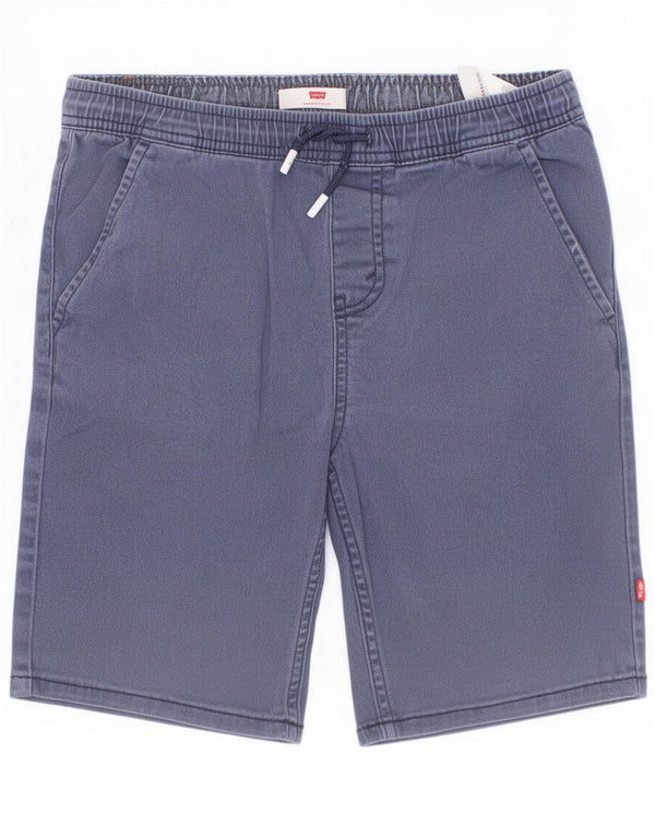Levi's Boys Chino Shorts 10-11 Years Medium W30 Navy Blue Cotton