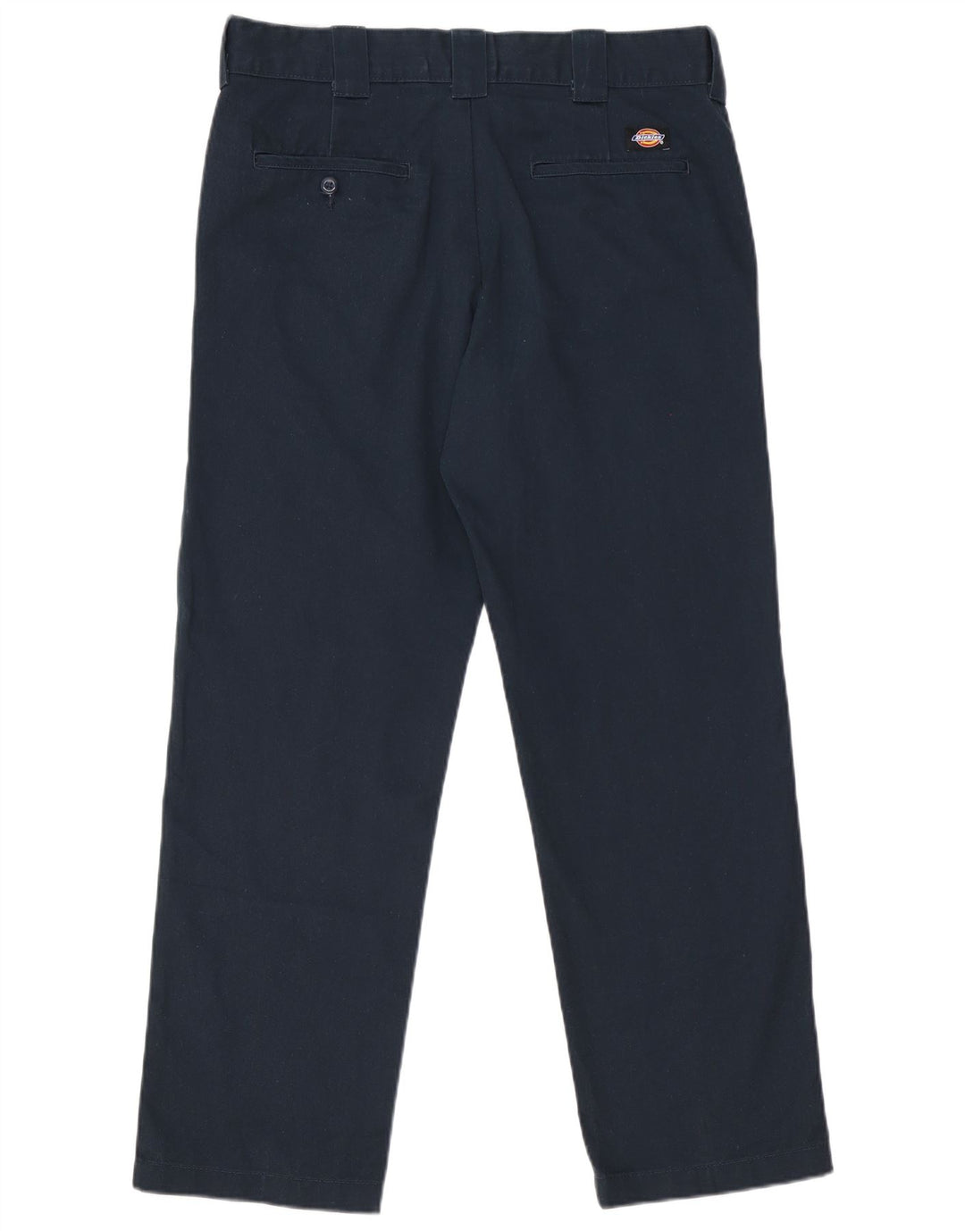 Dickies Dame Slim Straight Casual Bukser W34 L32 Marineblå Polyester