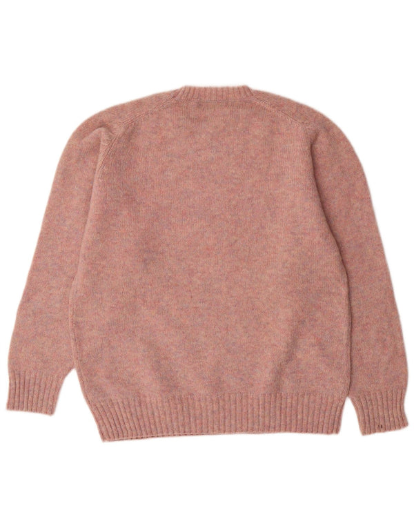 MC Kenzy Herre Crew Neck Jumper Sweater Medium Pink Uld