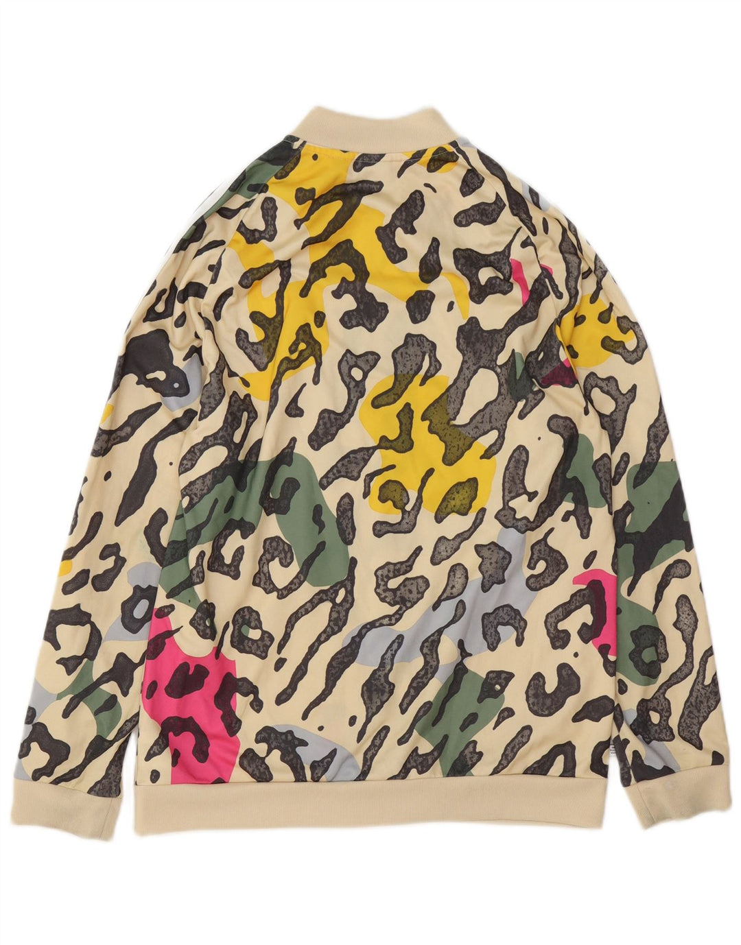 ADIDAS Pigetræningsdragt Topjakke 15-16 År Beige Dyreprint Polyester