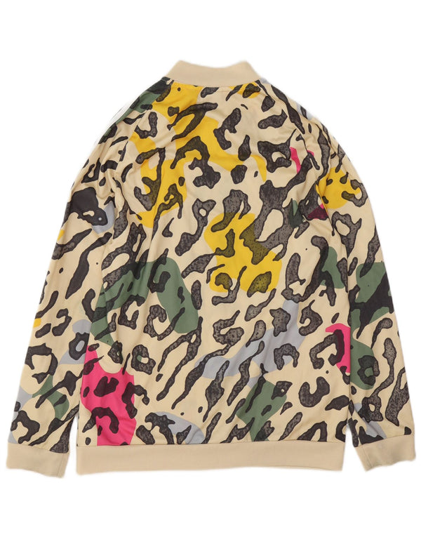 ADIDAS Pigetræningsdragt Topjakke 15-16 År Beige Dyreprint Polyester