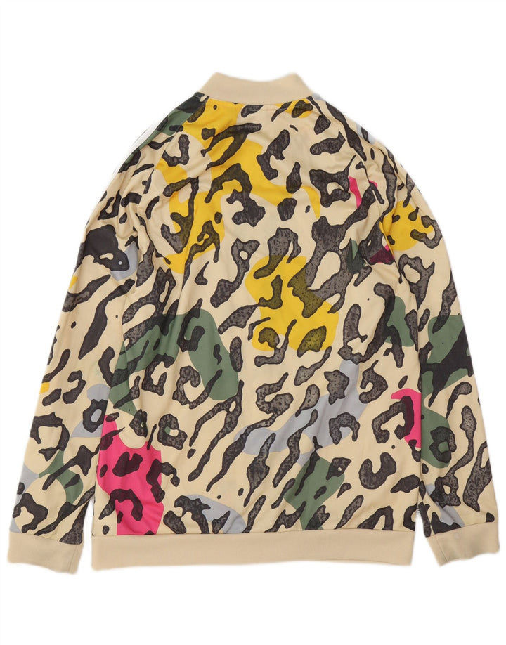 ADIDAS Pigetræningsdragt Topjakke 15-16 År Beige Dyreprint Polyester