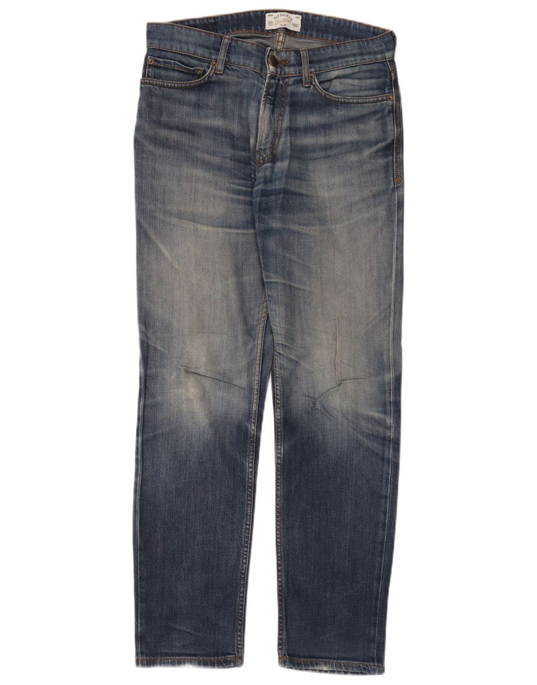 Fat Face Herre Slim Jeans W30 L32 Blå Bomuld