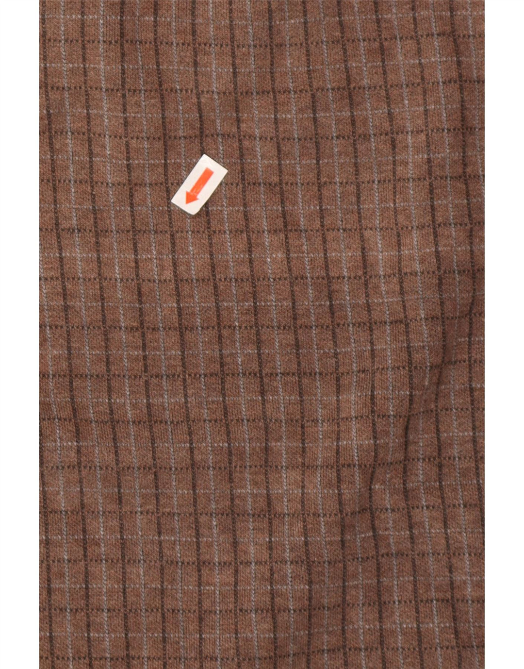 Izod Sweatshirt med lynlås til mænd, medium brun ternet bomuld