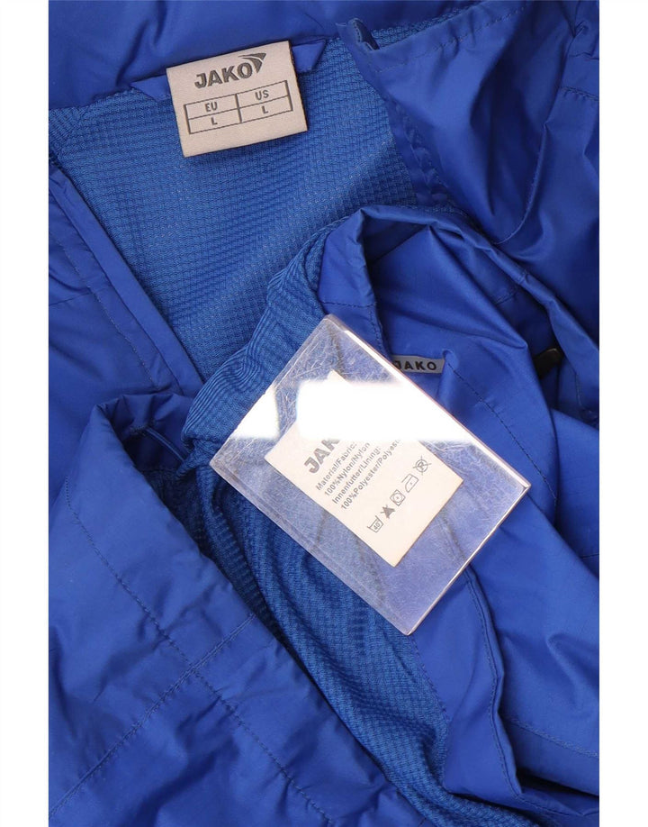 Jako Herre hættetræningsdragt Topjakke Stor Blå Colourblock Nylon