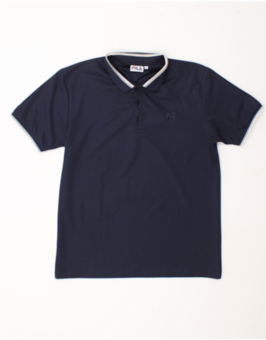 Fila Herre Polo Shirt Large Navy Blue