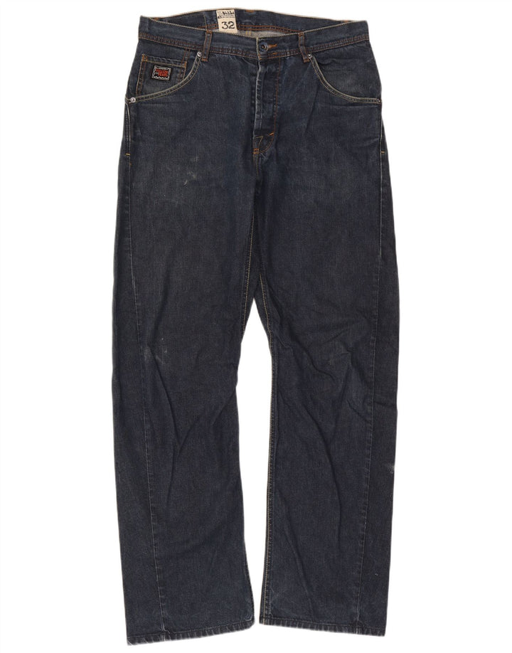 Volcom Straight Jeans til mænd W32 L31 Marineblå bomuld