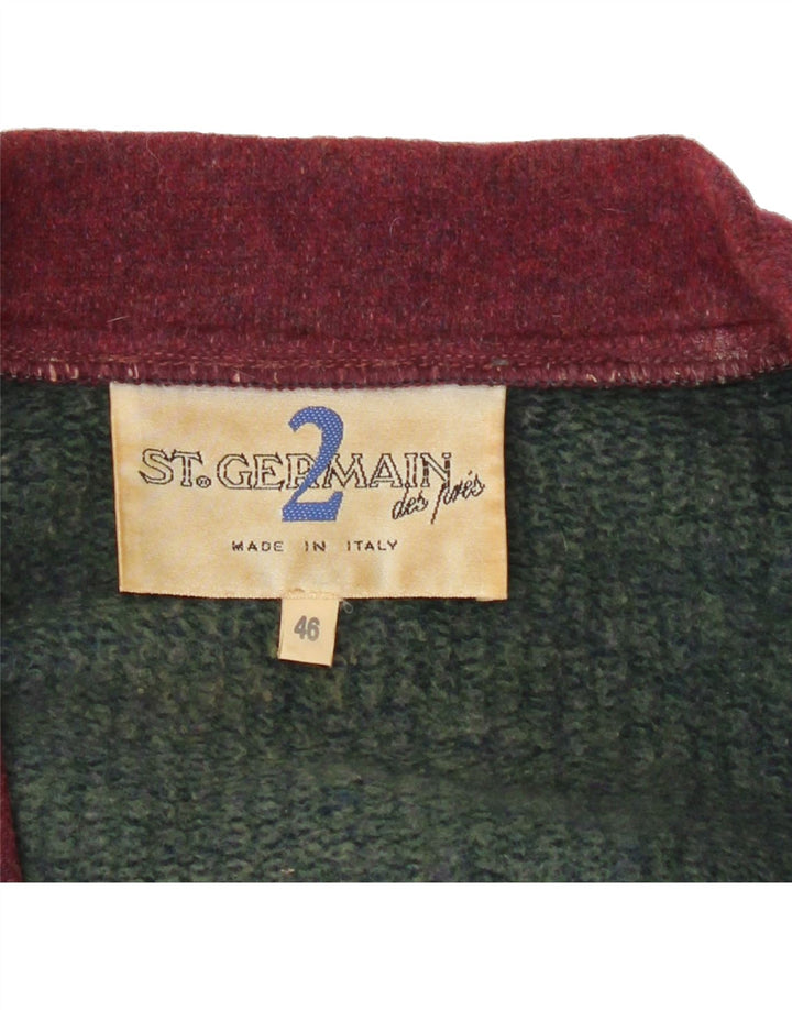 ST. GERMAIN Womens Oversized Cardigan Sweater IT 46 Large Blue Wool Vintage St. Germain and Second-Hand St. Germain from Messina Hembry 