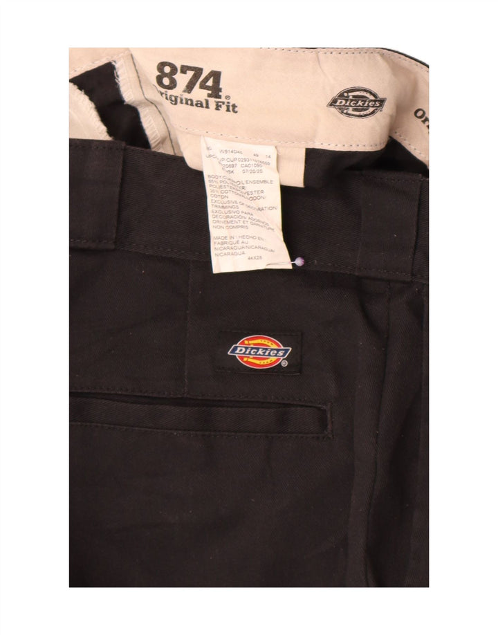 Dickies Herre 874 Original Fit Cropped Trousers W44 L23 Sort Polyester