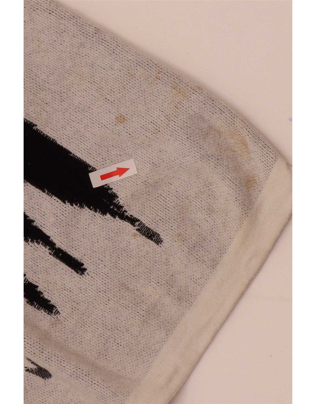 Zara Herre Grafisk Boat Neck Jumper Sweater Medium Grå Bomuld