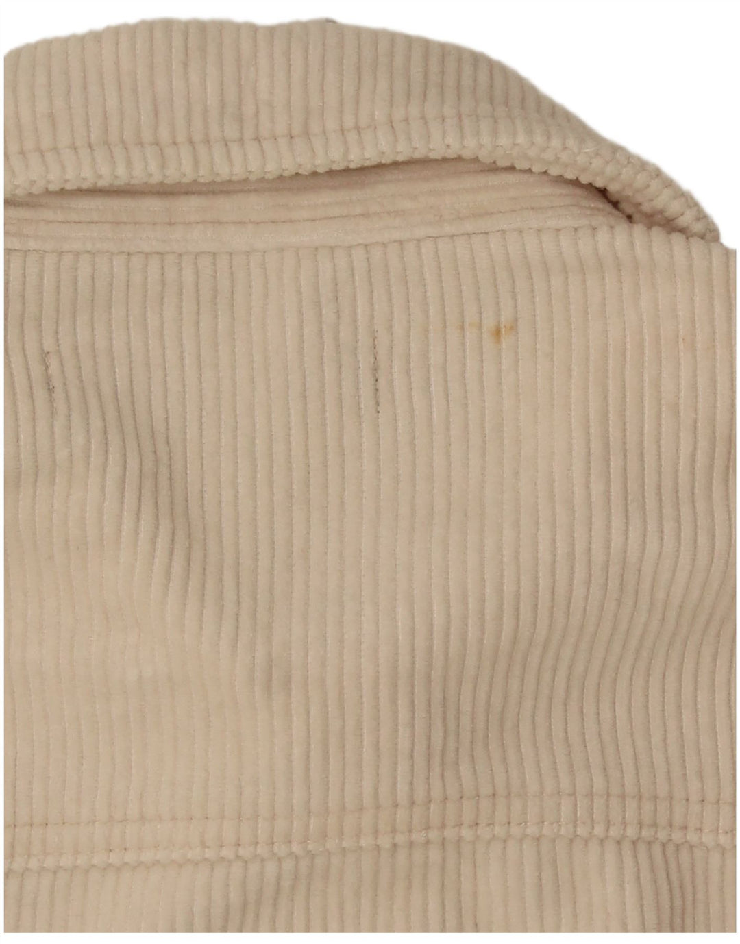 Zara Dame Oversized Corduroy Jacket UK 10 Small Off White Bomuld