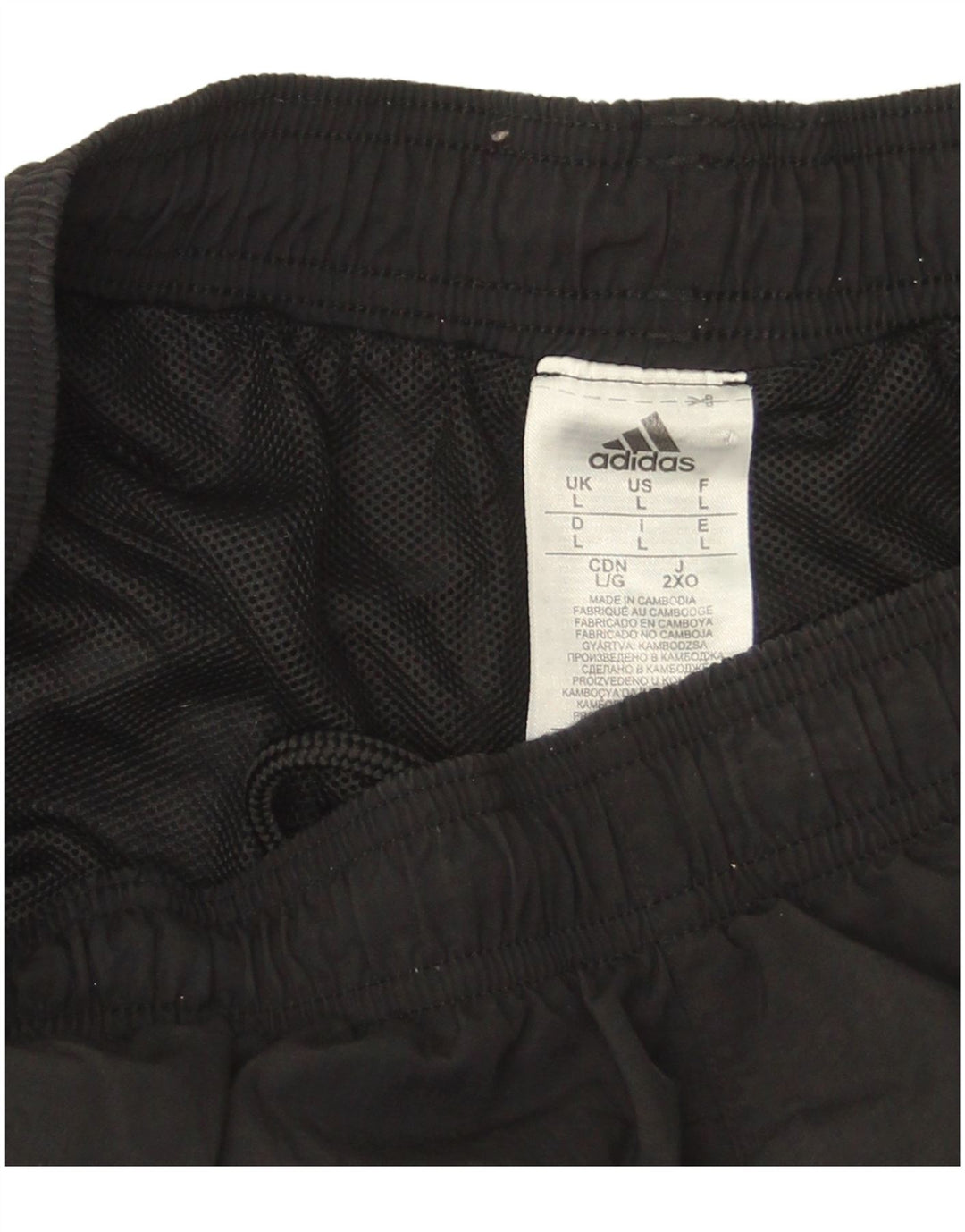 ADIDAS Mens Sport Shorts Large  Black Nylon