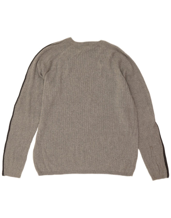 Calvin Klein Jeans Herre Crew Neck Jumper Sweater 2XL Grå Colourblock