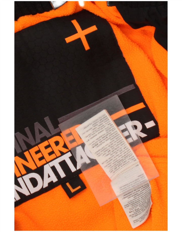 SUPERDRY Herre Windbreaker Jacket UK 40 Large Black Nylon