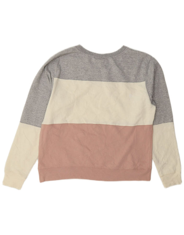 Champion Dame Sweatshirt Jumper UK 16 Stor flerfarvet Colourblock
