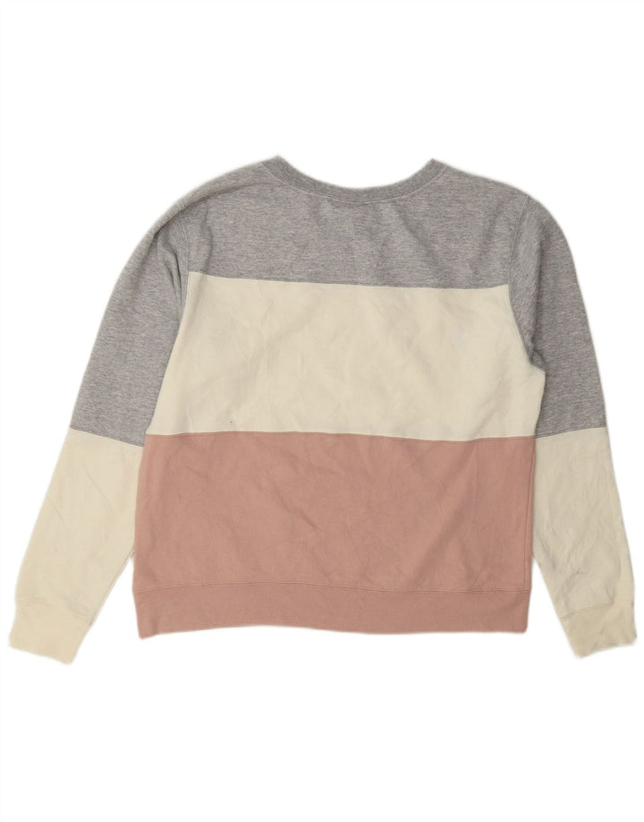Champion Dame Sweatshirt Jumper UK 16 Stor flerfarvet Colourblock