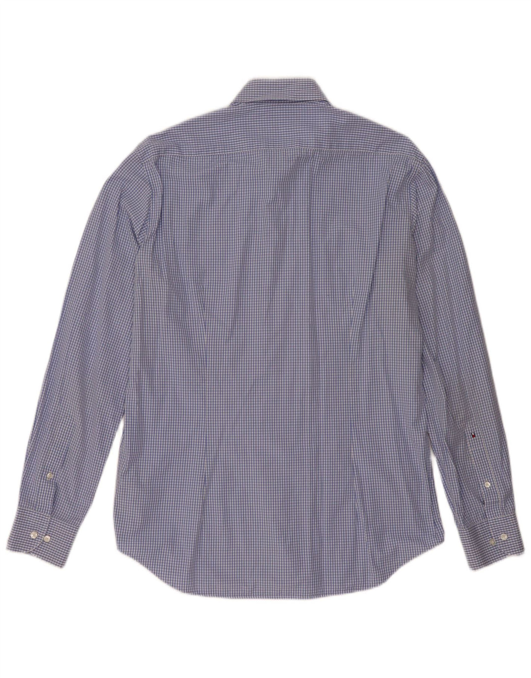 Tommy Hilfiger Herre skræddersyet pasform skjorte str. 41 16 Large Blue Gingham