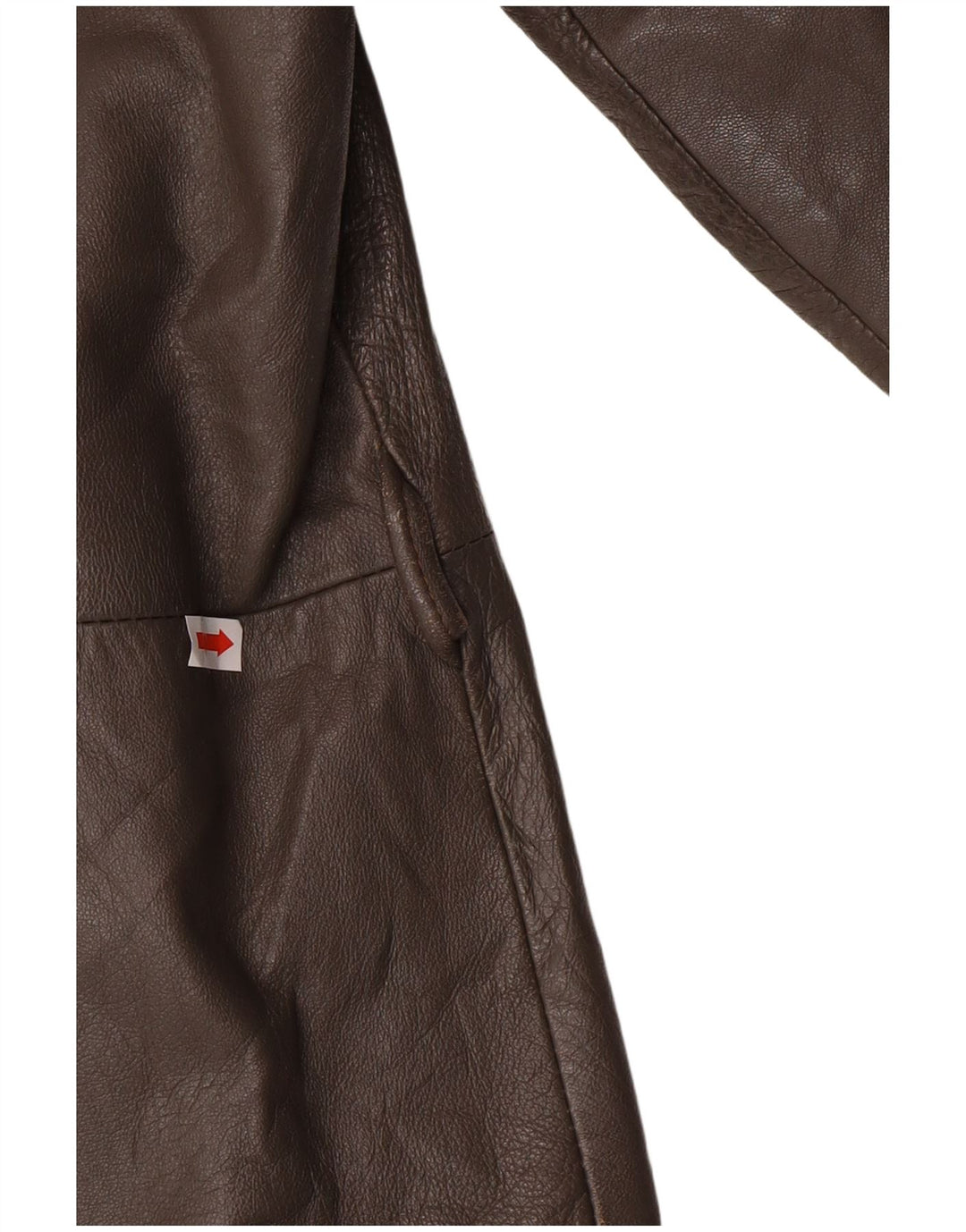 Vintage Herre Military Læderjakke IT 56 3XL Grå Læder