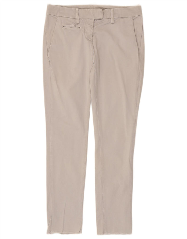 Dondup Dame Slim Chino Bukser W25 L27 Grå Bomuld