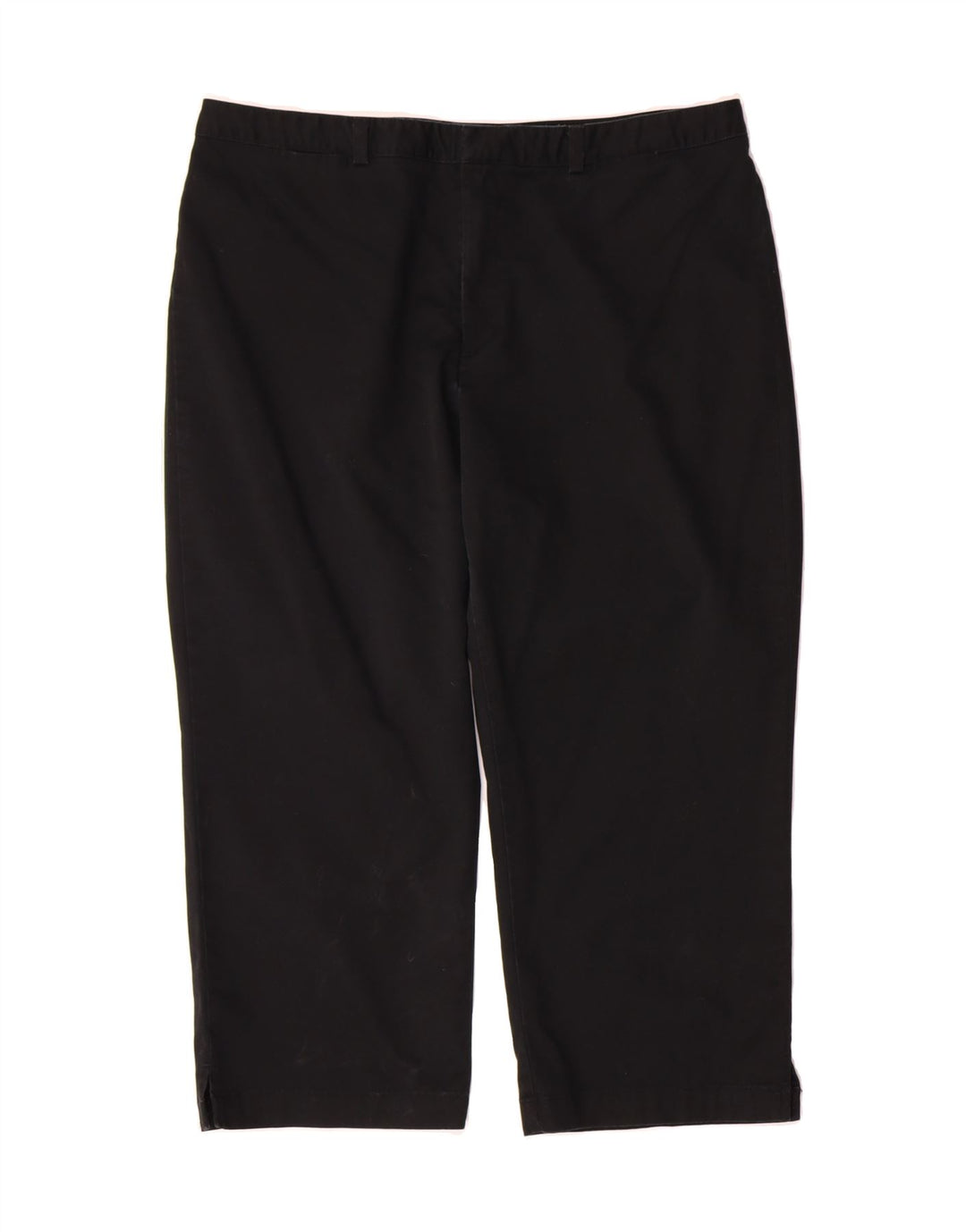 DOCKERS Womens Stain Defender Straight Capri Trousers W36 L22 Black Vintage Dockers and Second-Hand Dockers from Messina Hembry 