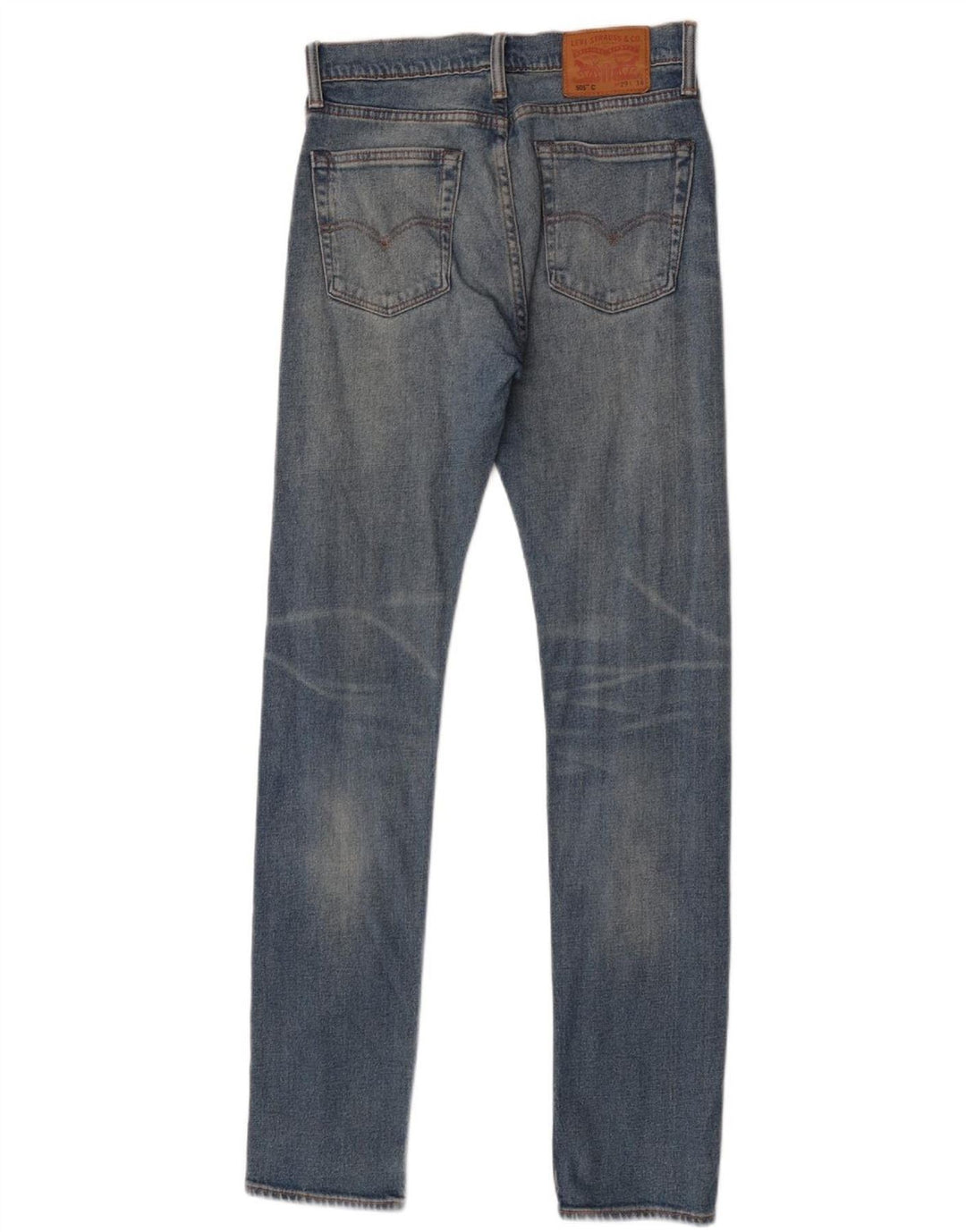 Levi's Dame 505 Skinny Jeans W29 L34 Blå Bomuld